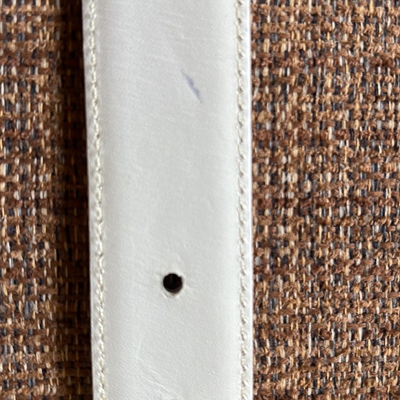 Brighton White Belt with Silver Buckle main image 8